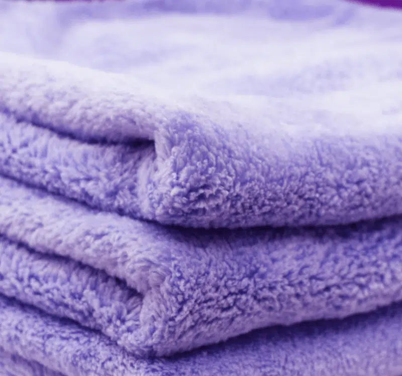 The Rag Company – Minx Royale Coral Fleece 70/30 Microfiber Towel - 40cm x 40cm - LAVENDER