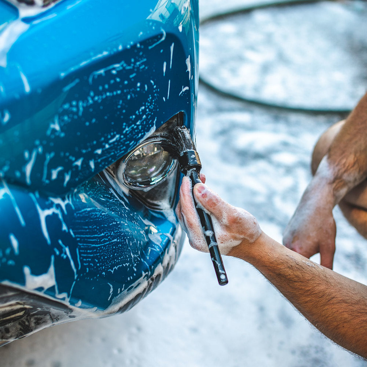 DETAIL FACTORY Boar’s Hair Detailing Brush (Black) Short and Long Handle Kit