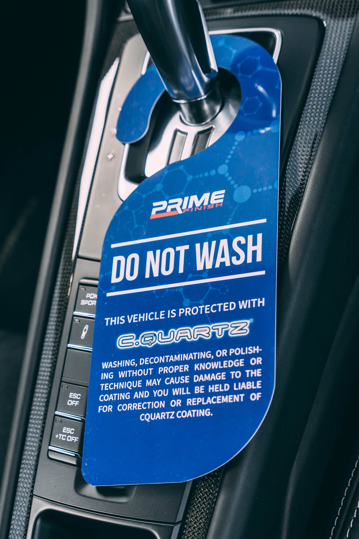 Do Not Wash PVC Hanger - Prime Finish Car Care