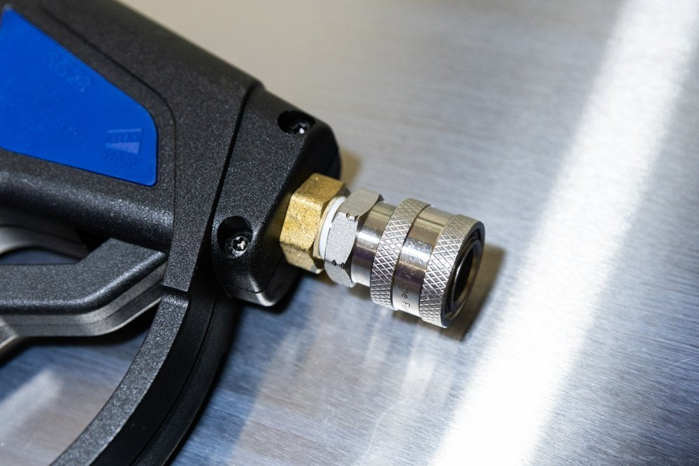 MTM Hydro SG28 Spray Gun Kit with ILS28 Stainless Lance and 40° Spray Nozzle - Prime Finish Car Care