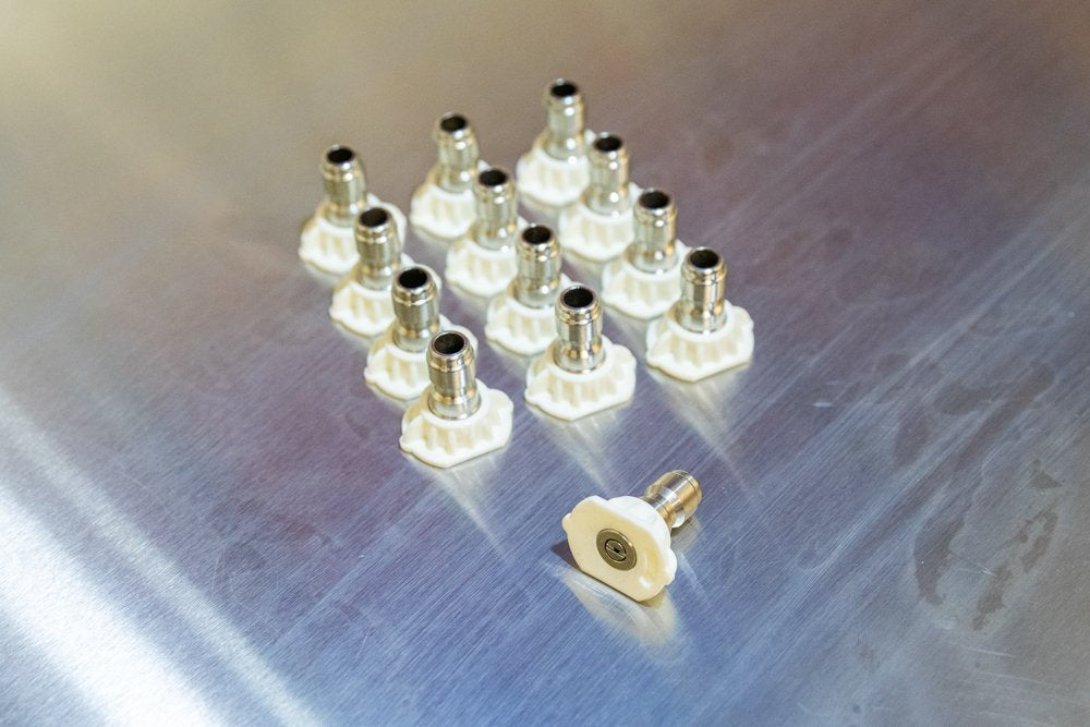 40 Degree 4.0 Orifice Stainless Car Wash Nozzle - Prime Finish Car Care