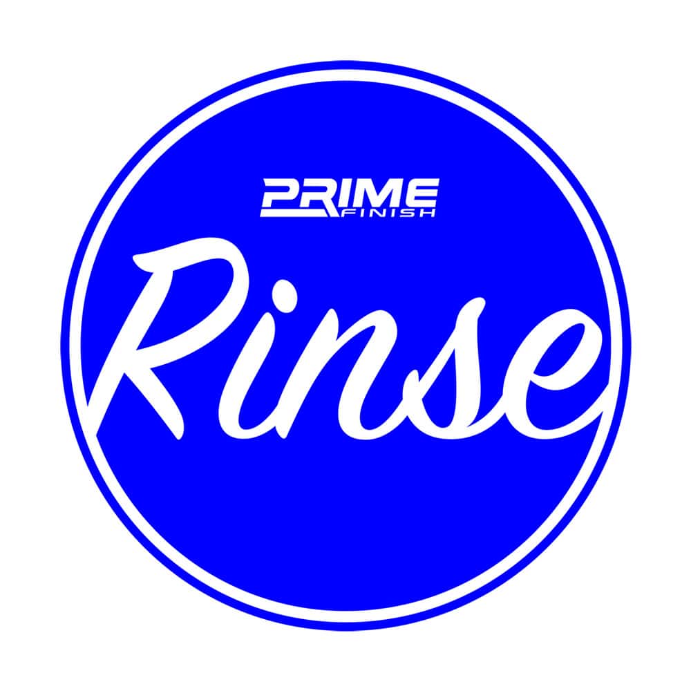 Rinse Bucket Water Proof Vinyl Sticker - Blue - Prime Finish Car Care