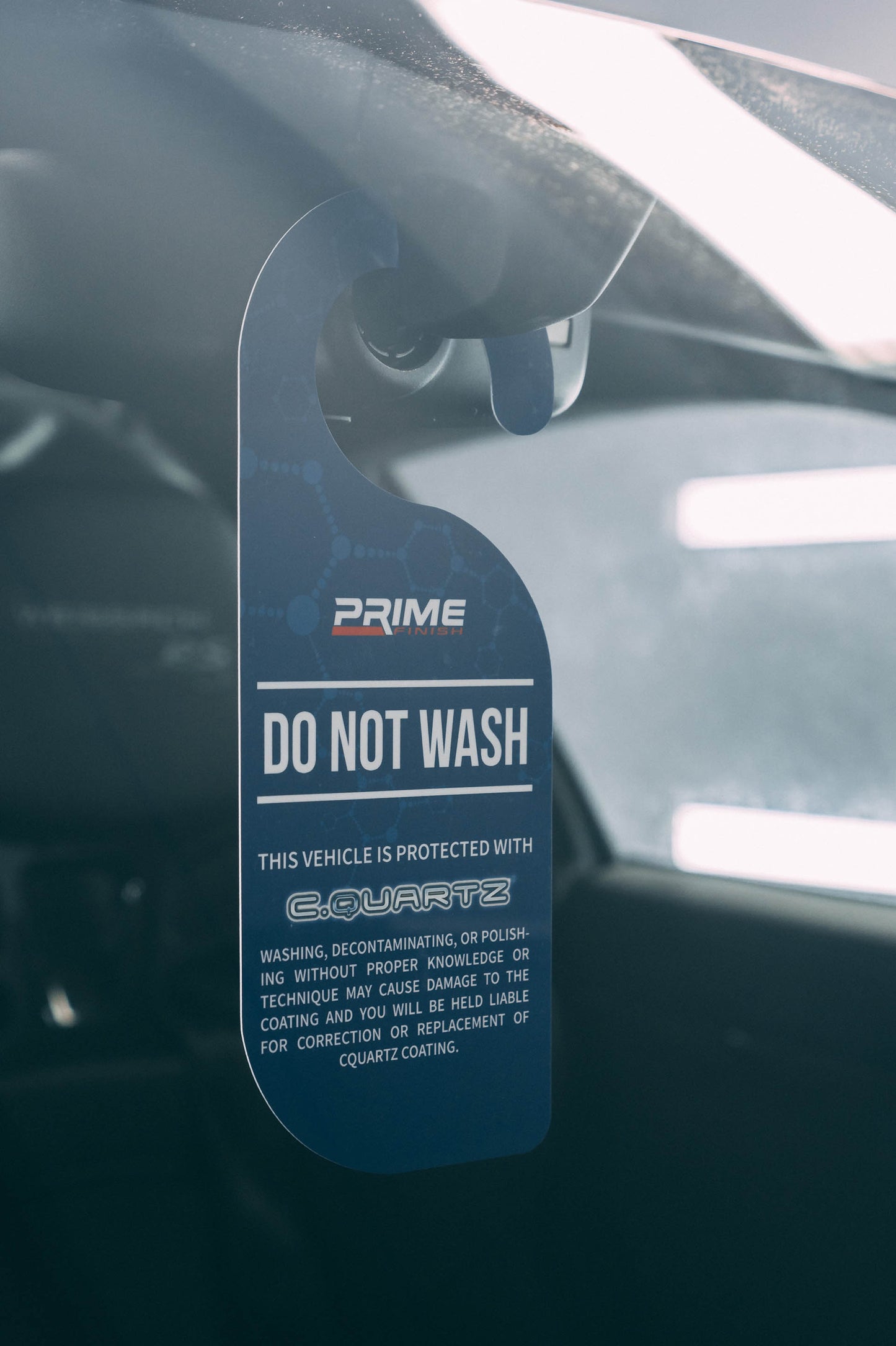 Do Not Wash PVC Hanger - Prime Finish Car Care