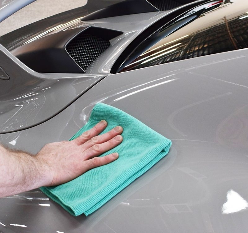 Load image into Gallery viewer, The Rag Company - THE PEARL Green Microfiber Ceramic Coating Towel - Prime Finish Car Care
