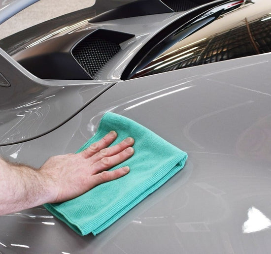 The Rag Company - THE PEARL Green Microfiber Ceramic Coating Towel - Prime Finish Car Care