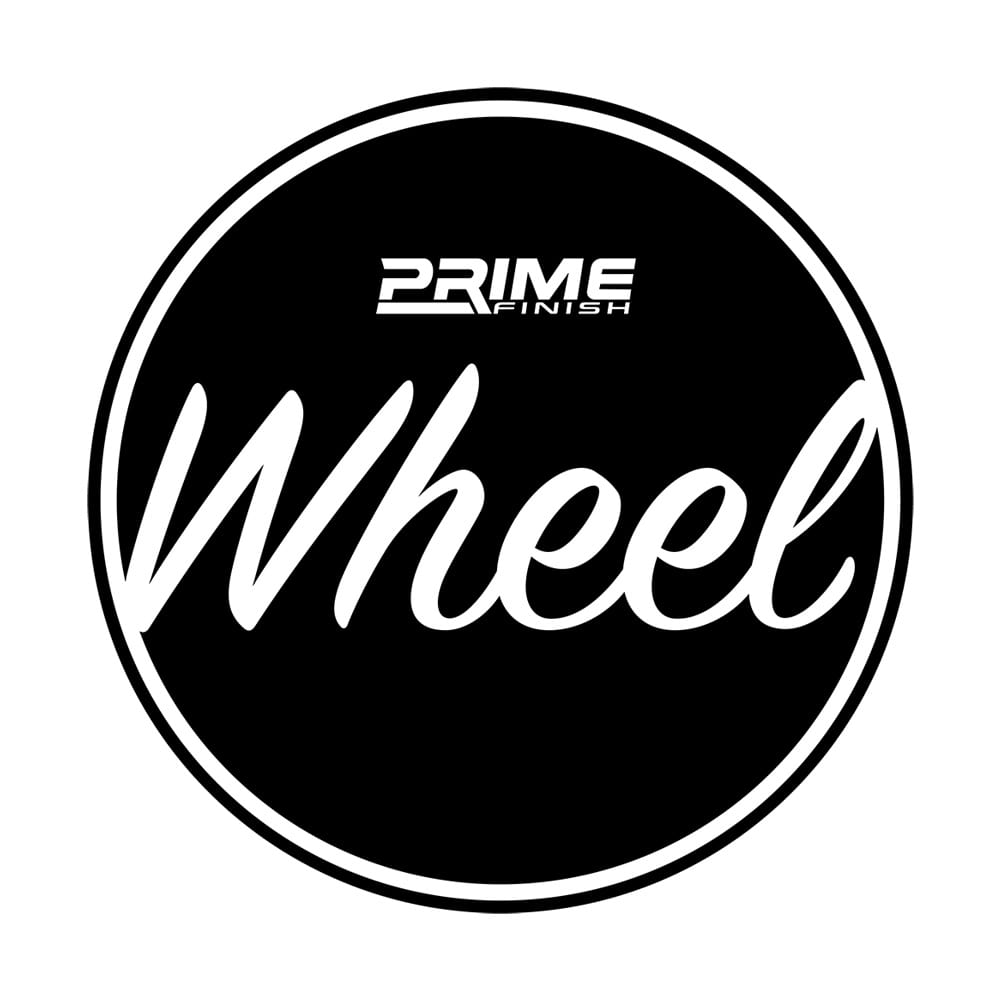 Wheel Bucket Water Proof Vinyl Sticker - Black - Prime Finish Car Care